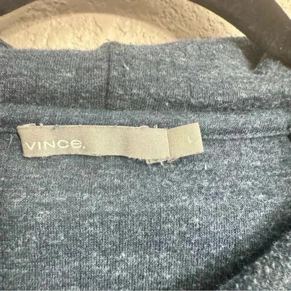 Vince Men’s Heather Navy Blue Double Knit Hoodie - Size L - Picture 5 of 5